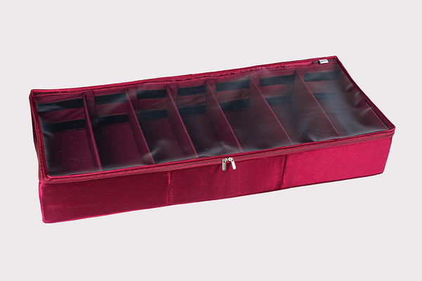 Under Bed Footwear Organiser - Crimson