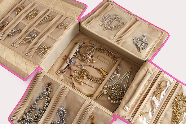Jewellery Organiser - Big (BJ4) Rose milk