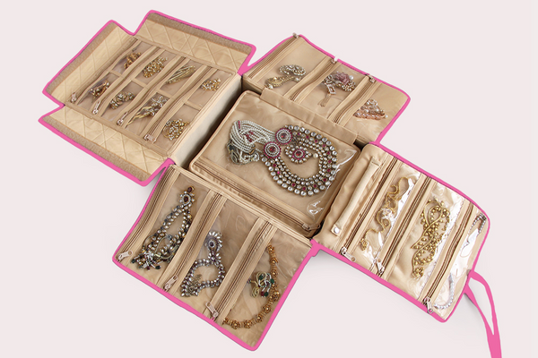 Jewellery Organiser - Big (BJ4) Rose milk