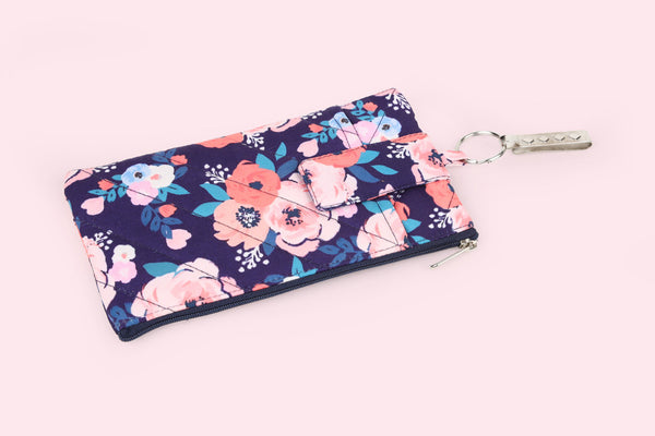Cell Phone Pouch – Blue Garden (Hook)