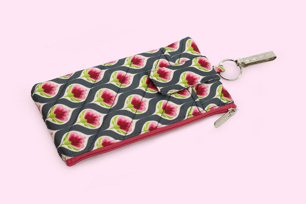 Cell Phone Pouch – Purple bloom(Hook)