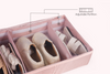 Under Bed Footwear Organiser - Champagne Pink