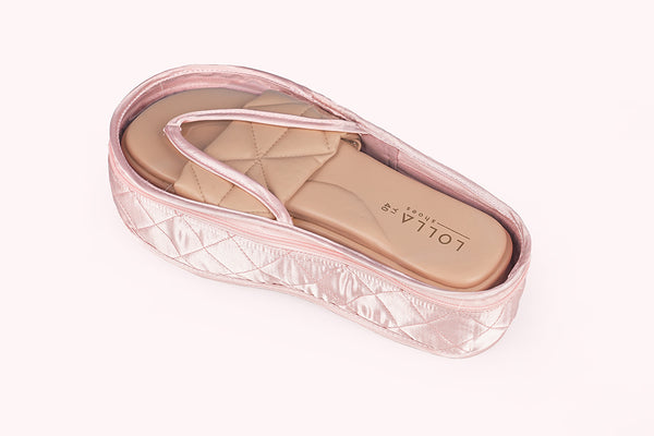 Compact Footwear Organiser - Champagne Pink