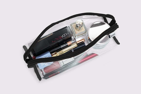 Transparent Wide Access Travel Organiser - Charcoal