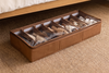 Under Bed Footwear Organiser - Chocolate