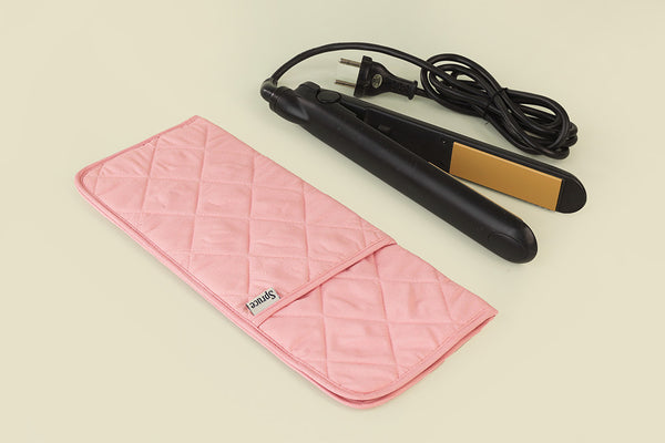 Curling and Flat Iron Cover – Blush Pink