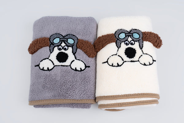 Dog Napkin - White and Grey