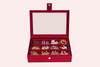 Double decker jewellery box - Maroon
