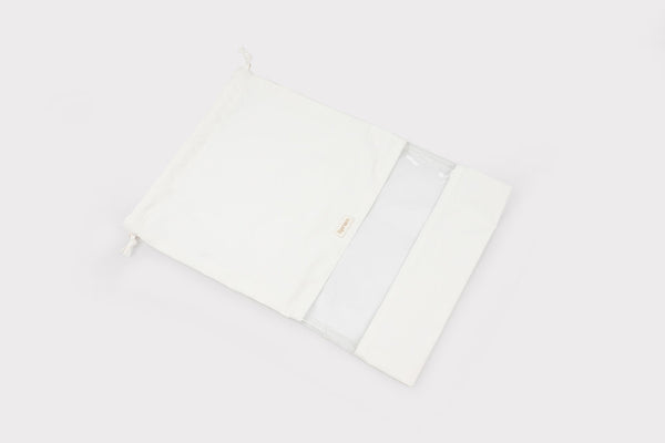 Drawstring Shoe Bag - Pearl