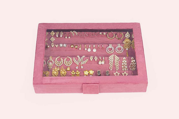Earring Box - Old Rose