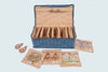 Earring Organiser - 12 Detachable pouch ( Blue )