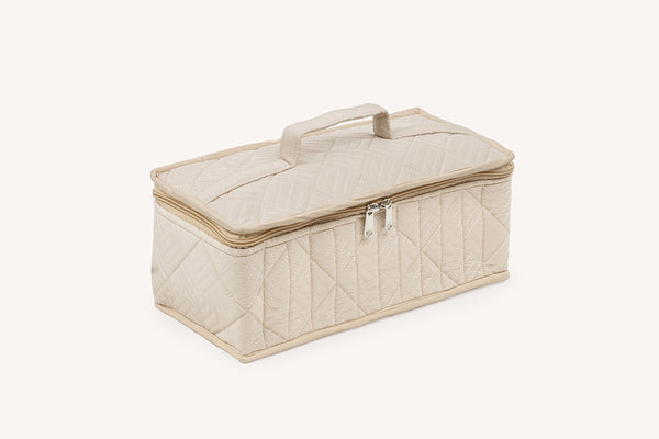 Earring Organiser - 12 Detachable pouch (Sand)