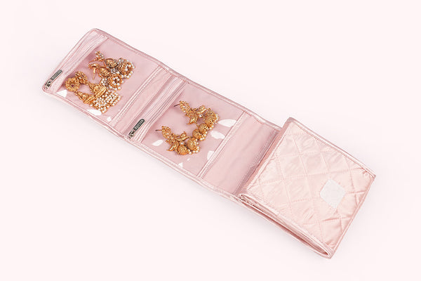 Earring Organiser (Foldable) - Champagne Pink