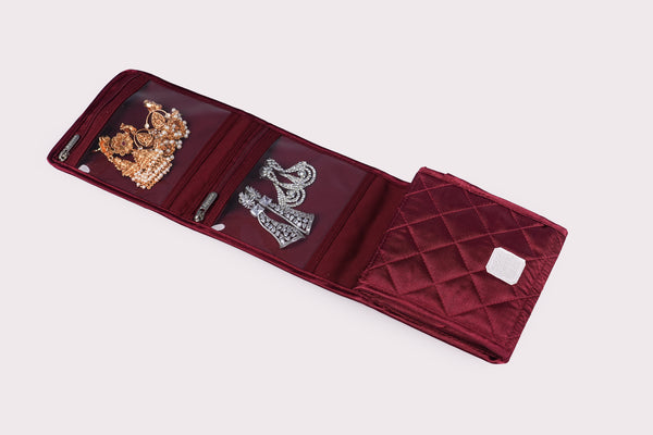 Earring Organiser (Foldable) - Crimson