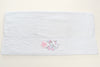 Embroidered bath towel - 3D Flower White