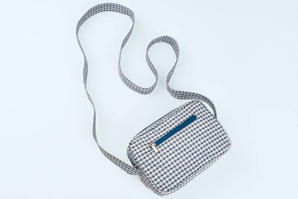 Everyday Sling Bag - Blue Checks