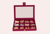 Jewellery Box (12 Partitions) - Maroon