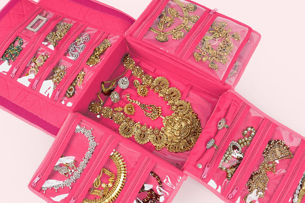 Jewellery Organiser - Big (BJ4) Rose milk