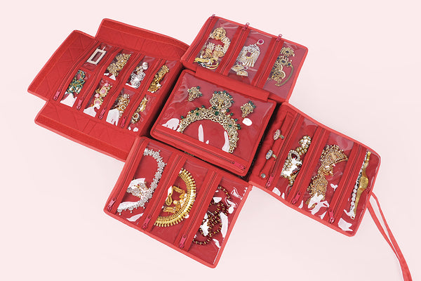 Jewellery Organiser - Big (BJ4) Scarlet