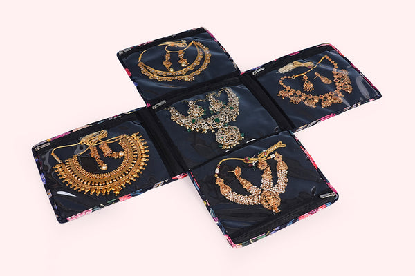 Jewellery Organiser (4 Flap) - Floral Dream