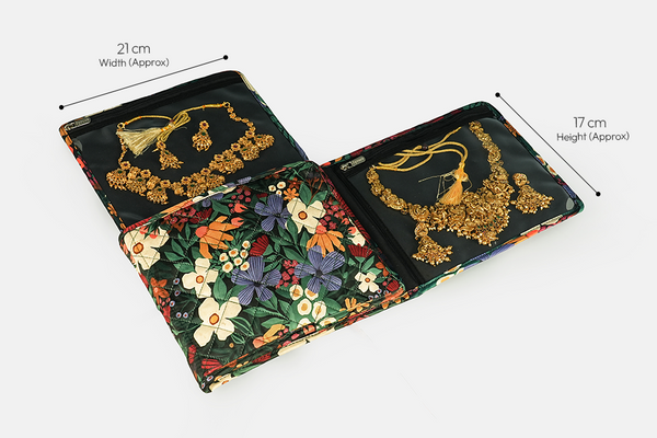 Jewellery Organiser (4 Flap) - Petal Poetry
