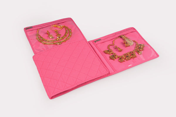Jewellery Organiser (4 Flap) -Rose milk