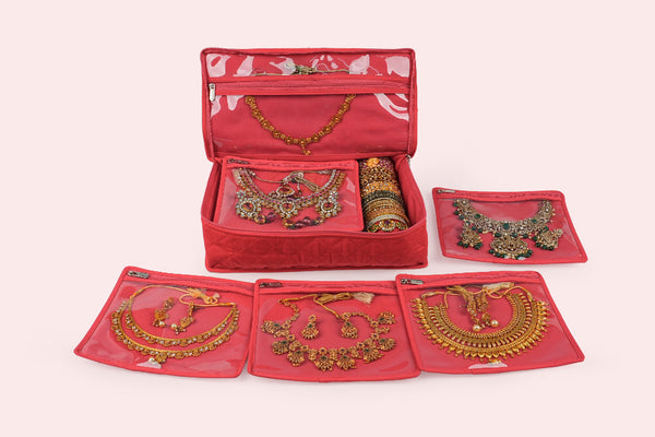 Jewellery Organiser (5P Bangle) – Scarlet