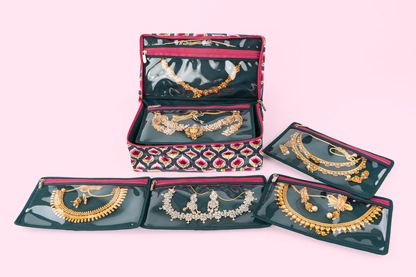 Jewellery Organiser (5P) - Purple Bloom