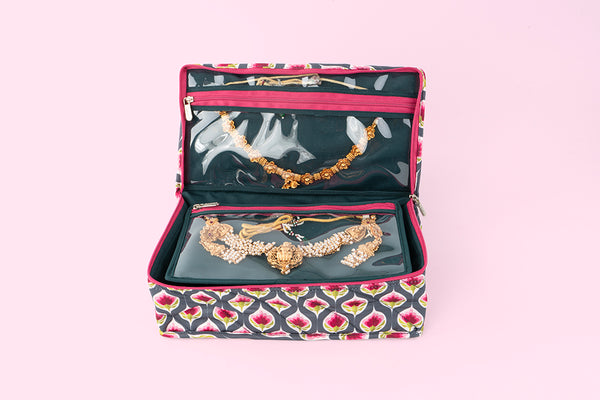 Jewellery Organiser (5P) - Purple Bloom