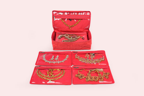Jewellery Organiser (5P) - Scarlet