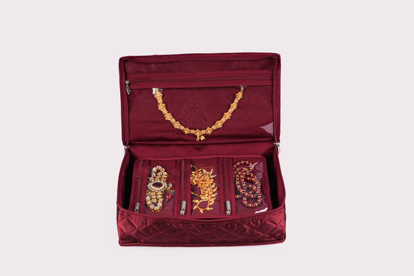 Jewellery Organiser (7P) - Crimson