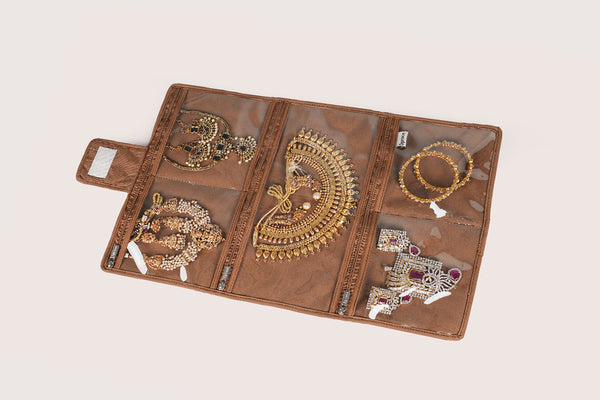 Jewellery Organiser (Foldable) - Chocolate
