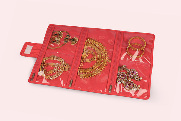Jewellery Organiser (Foldable) - Scarlet