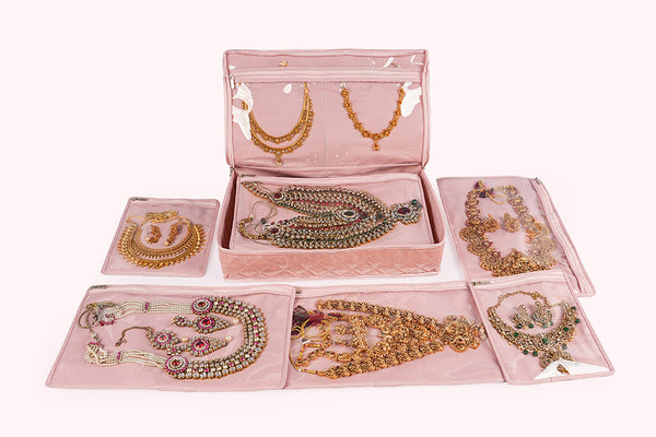Jewellery organiser (XL) - Champagne Pink