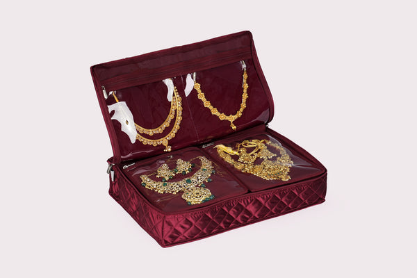 Jewellery organiser (XL) - Crimson