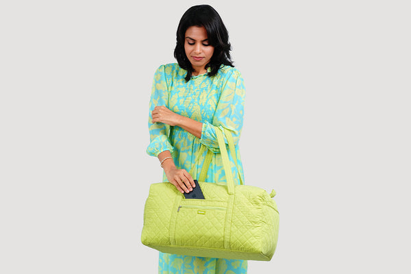 Large Travel Duffel Bag - Avocado