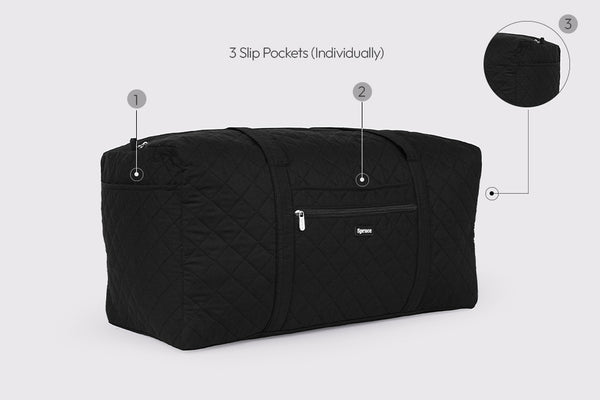 Large Travel Duffel Bag - Charcoal