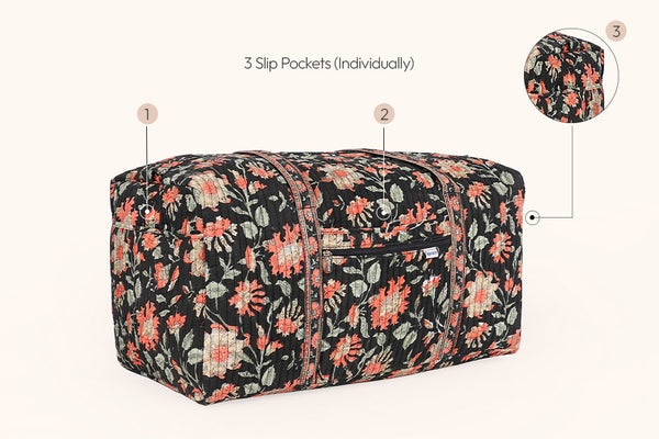 Large Travel Duffel Bag - Coral Dust