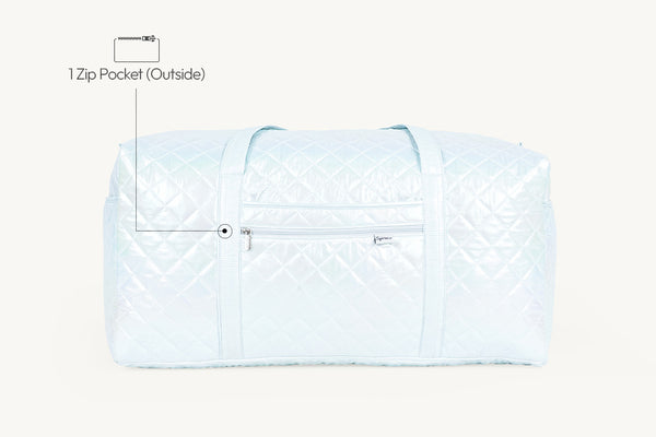 Large Travel Duffel Bag - Crystal cloud
