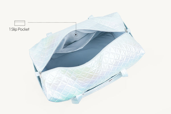 Large Travel Duffel Bag - Crystal cloud