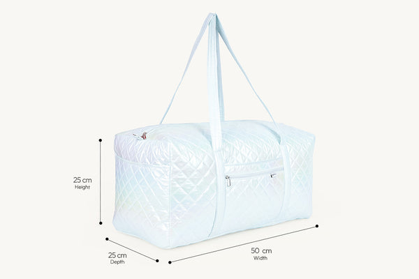 Large Travel Duffel Bag - Crystal cloud