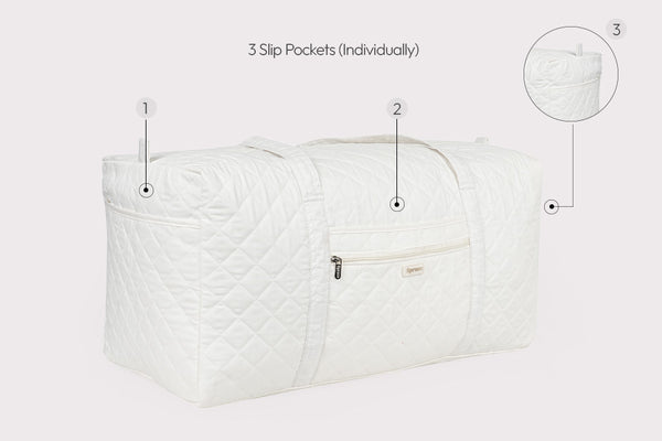 Large Travel Duffel Bag - Pearl