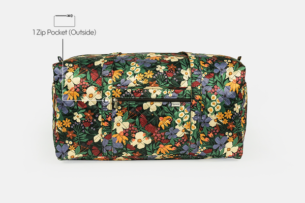 Large Travel Duffel Bag - Petal Poetry