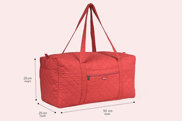 Large Travel Duffel Bag - Scarlet
