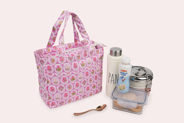 Lunch Bag (2 Pocket) - Pink Rush