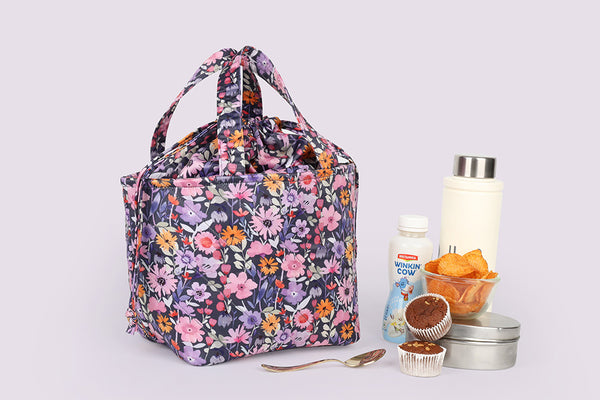 Lunch Bag (Drawstring) - Lavender Lush