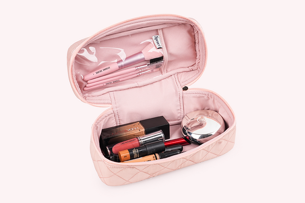 Make up organiser (small) - Champagne Pink