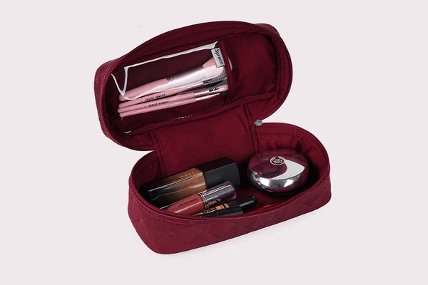 Make up organiser (small) - Crimson