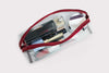 Transparent Wide Access Travel Organiser - Crimson