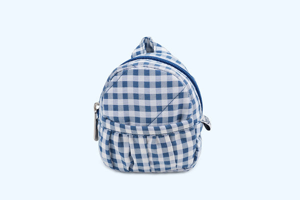 Miniature (Backpack) - Blue Checks